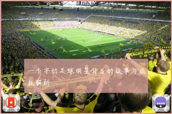 一个字的足球明星背后的故事与成就解析